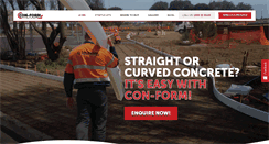 Desktop Screenshot of con-form.com.au